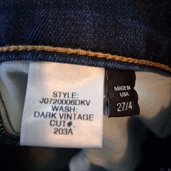 Veronica Beard Debbie High-Rise Skinny Jeans Button Fly In Dark Vintage Sz 27 - Picture 12 of 13